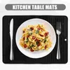 Table Mats Silicone Draining Mat Kitchen Drying Dish Pan Dishes Heat Resistant Pad Bowls Rack