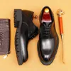 Jurk schoenen luxe lakleer heren 4cm hakken merk handgemaakte ontwerper echte Italiaanse bruiloft maatschappelijk werk man