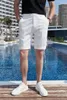 Men's Suits Summer High-quality Trousers Fashion Business Solid Color Suit Shorts Black White Gray Slim Five-point Pants