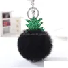 Keychains Charms Charms Árvore de Natal Pineapple Sier Chave -chave FAUX FULO BAL