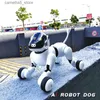 Elektrik/RC Hayvanlar AI Puppy Robot Köpek Oyuncak Uygulaması Uzaktan Kumanda Bluetooth Akıllı Elektronik Ai Pet Köpek Oyuncak Çocuklar Bebek Oyuncak Hediye Oyuncakları Çocuklar İçin Q231114