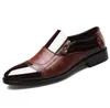 Hommes chaussures habillées sans lacet chaussures en cuir noir pour hommes grande taille bout pointu affaires décontracté hommes chaussures formelles pour mariage