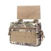 Equipamento tático ao ar livre roupas equipamento de peito airsoft caça colete molle bolsa simples revista tático bolsa transportadora treinamento uniforme combate