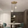 Lampes suspendues Lampe à LED Moderne Cristal Nordique De Luxe Salle À Manger Cuisine Salon Loft Suspension