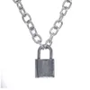 Chokers Handmade Cool PadLock Pendant Necklace Streetwear Punk Necklaces Gothic Choker Party Jewelry 231114