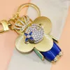 brand key chain fashion men's and women's jewelry luxury designers Car key chain inlaid with crystal diamond fashion clutch pendant