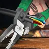 Pliers LAOA 9 in 1 Electrician Multifunctional Needle Nose for Wire Stripping Cable Cutters Terminal Crimping Hand Tools 230414