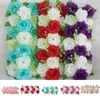 Decorative Flowers Useful Long Lasting Simulation Flower Green Leaves Artificial Row DIY Wedding T Stage Decoration