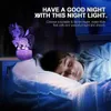 Night Lights Nighdn jednorożca nocne światło dla dzieci 3D Illusion lampa jednorożca prezenty urodzinowe dla dziewcząt sypialnia dekoracja lampa nocnego lampa nocnego Q231114