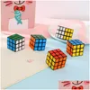 Cubi magici Cubo puzzle Dimensioni ridotte 3 cm Mini gioco Apprendimento Educativo Buon regalo Giocattolo Giocattoli di decompressione Regali di consegna a goccia Puzzle Dh3Tf