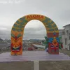 Verão Carnival Decorativo Arco Inflável Tiki Archway Entrada de entretenimento para festa ou parque de diversões