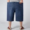 Jeans pour hommes 2023 Fat Men Plus Size Shorts Large Thin Stretch Men's Loose Guy