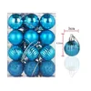 Décorations de Noël 30 mm de Noël arbre Bauble Bauble Hanging Home Party Ornement Decor 24pc Decoration Balls Pendant 231114