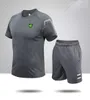 Мужские спортивные костюмы из Ямайки, летняя спортивная одежда с короткими рукавами для отдыха, дышащая рубашка из чистого хлопка для бега