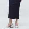 Sandały nxy Białe blokowe czółenki pięty dla kobiet spiczasty palce butów kółko buty letnie obcasy żeńska elegancka pompa weselna obcasy 230406