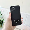 أفضل مصمم فاخر iPhone Case 15 Pro Max 15plus 14 Pro 13 12 11p Designer Creative Case Triangle Nameplate Case Case