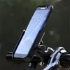 سلال الدراجة حامل الهاتف CNC دراجة نارية المقود Mobilephone دعم الألومنيوم سبيكة 360 التناوب MTB Road Bicycle Mount Accessories 231114