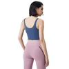 L-05 Yoga Sports Bra v-Neck U-Back Tank Running Fitness Vest Gym Cloth Women Womens Inted Cushion Naked Sport Top