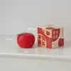 10pcs 6x6.2cm شمعة الفاكهة خمر Apple Candle Home Docor رومانسية الحفلات زخارف التفاح شموع المعطرة لحفل الزفاف عشية عيد الميلاد