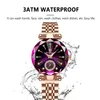 Wristwatches POEDAGAR Romantic Crystal Ladies Watches Top Brand Diamond Waterproof Women Watch Luxury Stainless Steel Female Clocks Rose