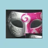 Party Masks Women Men Mask Carving Flower Mardi Gras Masquerade Halloween Cosplay Dress Ball Performance Mens Festive Christmas Drop DH8JF