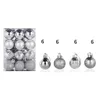 Décorations de Noël 30 mm de Noël arbre Bauble Bauble Hanging Home Party Ornement Decor 24pc Decoration Balls Pendant 231114