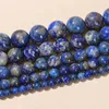 Lose Edelsteine Fabrikpreis Naturstein Lapislazuli Runde Perlen 15" Strang 6 8 10 MM Auswahlgröße für Schmuckherstellung Halskette Armband