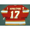 SJ Vintage Hockey Trikots Flames Pat Quinn 17 Ilya Kovalchuk 1 Jim Craig 25 Plett 12 Tom Lysiak 27 Vail 9 Jean Pronovost 16 Chouinard 2 Al