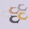 Charms 10PCS/lot Brass Moon Pendants For DIY Jewelry Making Copper Crescente Charm Accessories