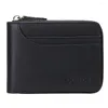 Wallets Men Short Soft Leather Wallet Genuine Male Multi Card Position Business Zipper Purse