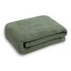 Одеяла одиночное общежитие тонкая секция носовой одеяло хлопковая армия зеленый кондиционер.