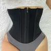 Podwójne kompresja podwójne uciski zamek błyskawiczne zamek błyskawiczne rzeźbiące stalowe kość brzucha Pasek gumowy bustier gorset femme corsetto talia Train