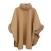 Cappotto invernale da donna in misto lana con colletto medio lungo, mantello temperamento da donna 231113