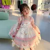 Fille robes espagnol filles lolita robe bébé fête d'anniversaire pour enfants en dente