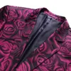 Мужские костюмы Blazers Floral Print Blazer Men Rose Flow