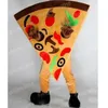 Costume de mascotte de pizza mignonne d'Halloween Taille adulte Personnage de thème d'anime de dessin animé Carnaval Hommes Femmes Robe de Noël Fantaisie Performance Robe de soirée