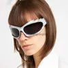 Óculos de sol 2023 Novo moda Big Y2K Óculos de sol Homens homens marca Vintage Punk Silver Sun Glasses feminino Tons pretos ao ar livre Oculos de sol T230414