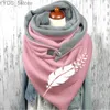 Foulards écharpe de Style pince à plumes colorée 3D écharpe imprimée partout et Shl chaud pour les femmes YQ231114