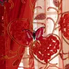 Sheer Curtains 1pcs Korean Style Lace High end Punch Bedroom Living Room Bay Window Balcony Shading Rental House Shade Cloth F8472 230413