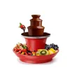 Autre cuisine Bar à manger Fontaine à chocolat Fondue Maker 3 étapes Prise standard américaine pour la fête Installation pratique Ménage avec plateau de service amovible 231114