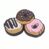 Аксуары для обуви аксессуары Jibz 1pcs Cartoon Donut Charms Diy Dessert Drink Aceessories Aceessories Fit Croc Sandal