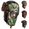 Chapeaux de trappeur Casquette de ski d'hiver Lei Feng Chapeau de camouflage Rabats de protection des oreilles Trapper Trooper Chapeau à rabat épais pour l'extérieur 231113