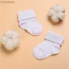 Chaussettes pour enfants 4 paires de mignon dentelle coton bébé 0-1 ans garçons et filles courtes nouveau-né blanc baptême L231114