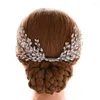 Hair Clips Floralbride Handmade Alloy Clear Crystal Rhinestones Wedding Comb Bridal Headpieces Accessories Women Jewelry