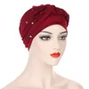 Diamants dames musulman Hijab Turban tresses bonnets indien chimio Cap tête enveloppement écharpe perte de cheveux chapeau couverture Bonnet Femme Cancer casquettes