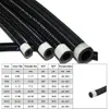 Hoses 1M/3M AN6 AN8 AN10 AN12 Braided Fuel Oil Line Nylon Stainless Steel Gasoline Brake Cooler Pipe 230414