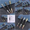 Stylos à bille DIY Gun Metal Bolt Action Pen Antique Solid Brass Rifle Clip Ball Logo personnalisé Homme Cool Cadeaux Drop Livraison Offi Dh9VC