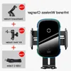 Freeshipping Qi Car Wireless Charger للهاتف 11 Samsung Xiaomi 15W Car Car Mount Fast Wireless Charging مع حامل هاتف السيارة Ktblw