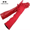 Five Fingers Gloves Sheepskin color women's gloves genuine suede 50 leather Keep warm winter long 2014 231114