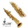 Coffret en cuir pour saxophone soprano droit Bb, coffret d'examen pour saxophone soprano, kit d'entretien des instruments envoyés